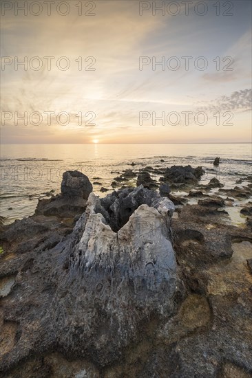 Sunset on the coast