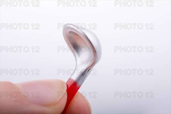 Decorative soup spoon or tablespoon made of wood