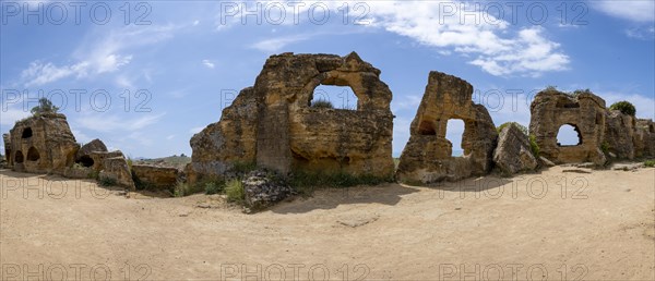 City wall with arcosol tombs