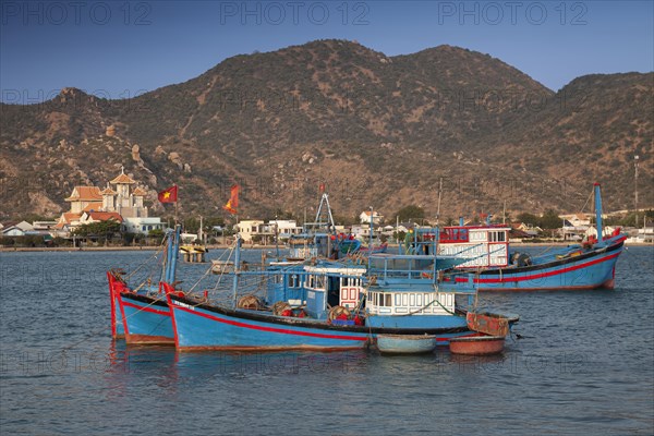 Fishing boats in the harbor of Phan Rang