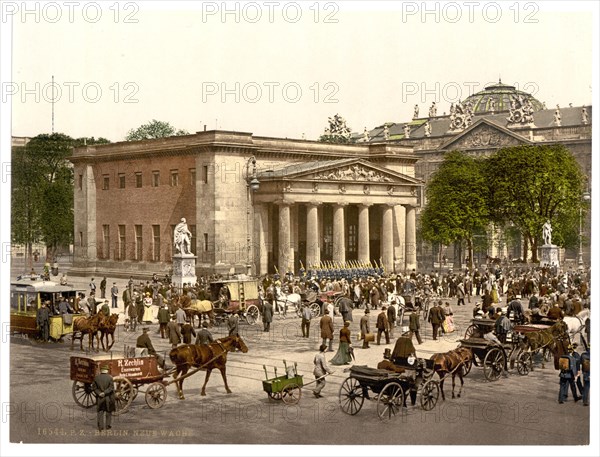 Street scene at the Neue Wache in Berlin