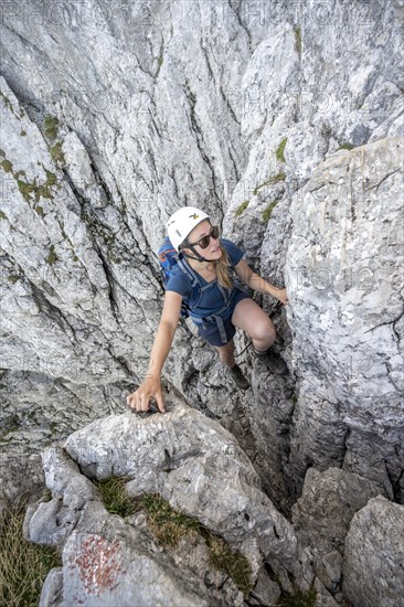 Mountaineer on the Mannlsteig