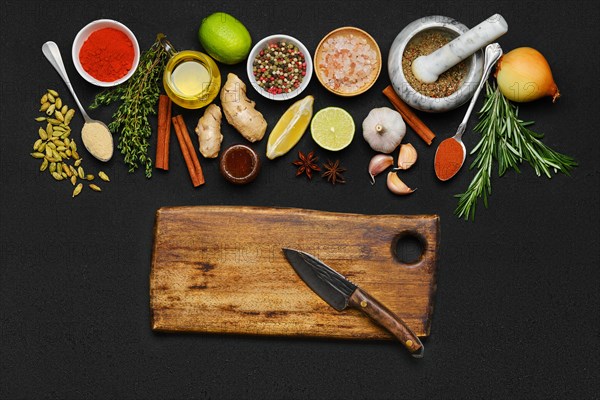 Cooking background with spice