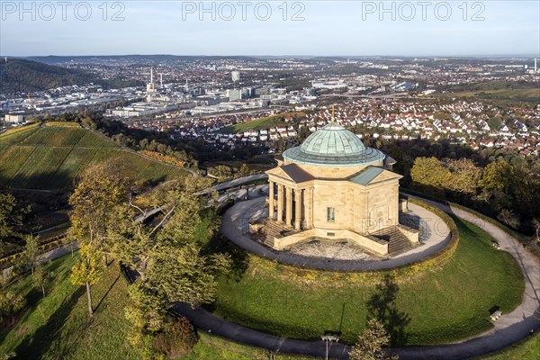 Burial chapel on the Wuerttemberg in the Rotenberg district. Mausoleum on the summit of the Rotenberg after a design by the court architect Giovanni Salucci