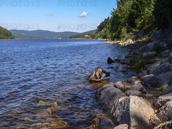 The Schluchsee in the southern Black Forest near St. Blasien