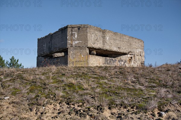 Remainder of a Wehrmacht bunker on the former military training area of Jueterbog