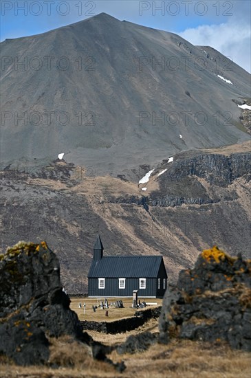 Budir Black Church on the Snaefellsnes Peninsula in the West of Iceland