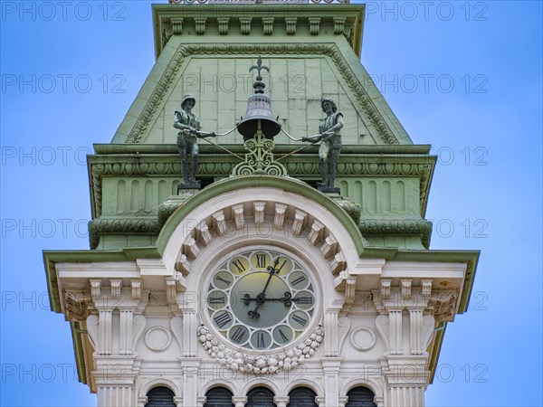 Tower clock on the Palazzo del Municipio