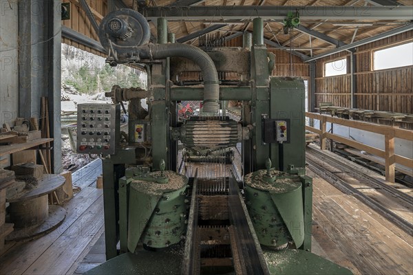 Frame saw in a sawmill