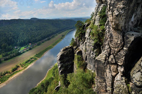 The Elbe Sandstone Mountains in Saxony are characterised by bizarre rock formations and are a popular tourist and hiking region