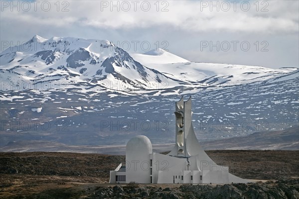 Stykkisholmkirkja Church in Stykkisholmur in the north of the Snaefellsnes Peninsula