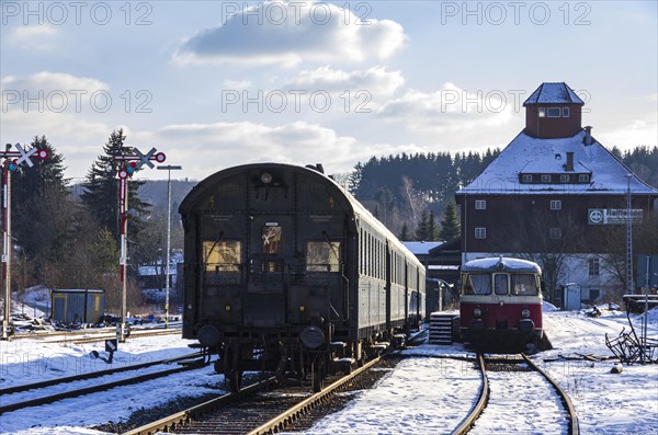 Railway and station scene