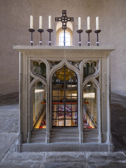 St Mark's Altar with the reliquary of St Mark the Evangelist in the Minster of St Mary and St Mark