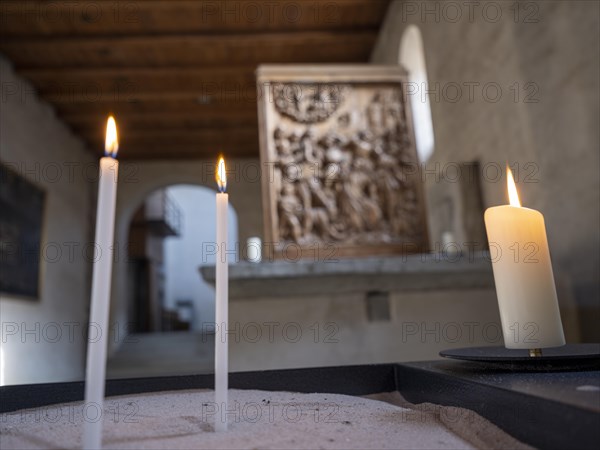 Candles in the Minster of St. Mary and St. Mark