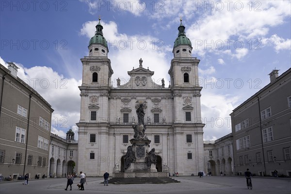 Salzburg Cathedral with Marian Column