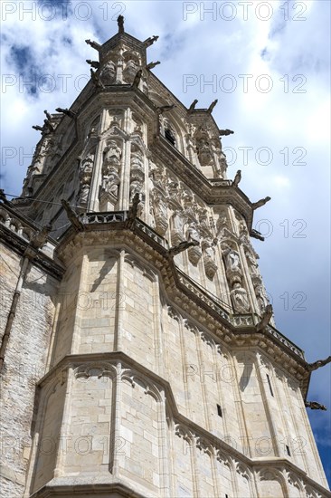 Nevers. Bohier Tower of Cathedral Saint Cyr and Sainte-Julitte. Nievre department. Bourgogne Franche Comte. France