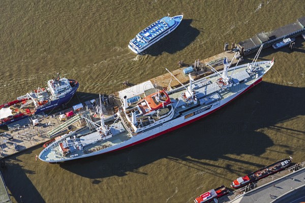 Aerial view of the Cap San Diego