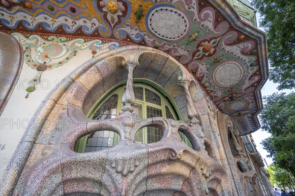 Artful curved ornate windows