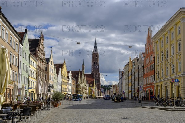 Old town with city parish church St. Martin