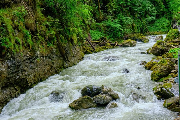 Breitach mountain river and Breitach gorge