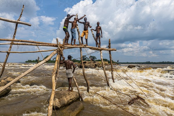 Indigenous fishermen from the Wagenya tribe