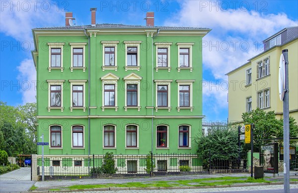 Historic middle-class urban residential architecture at Plauenscher Ring in Dresden-Plauen