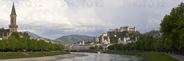 View of the Old Town and Hohensalzburg Fortress