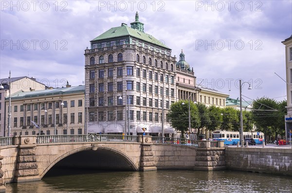 View of Soedra Hamngatan and Lilla Torget in Gothenburg