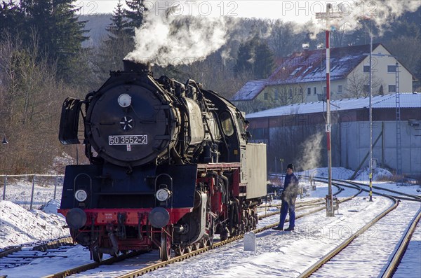 Railway and station scene