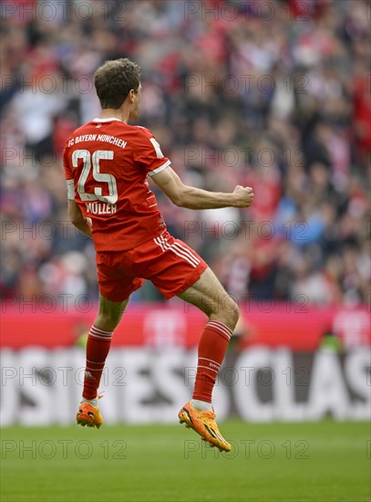 Goal celebration Thomas Mueller FC Bayern Muenchen FCB