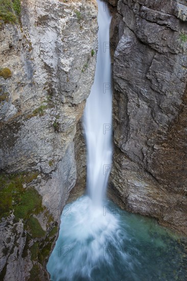 Waterfall in the Johnston Canyon