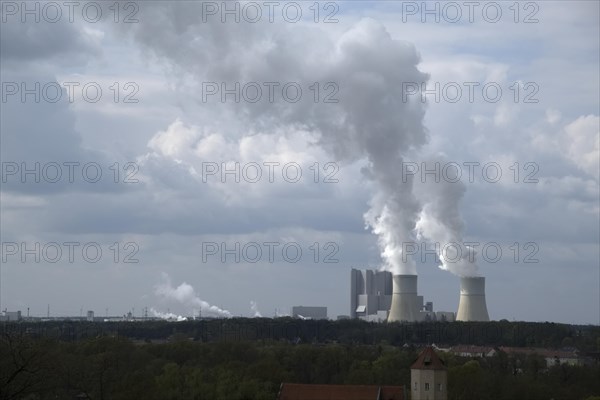 LEAG's Schwarze Pumpe lignite-fired power plant. Niederlausitz