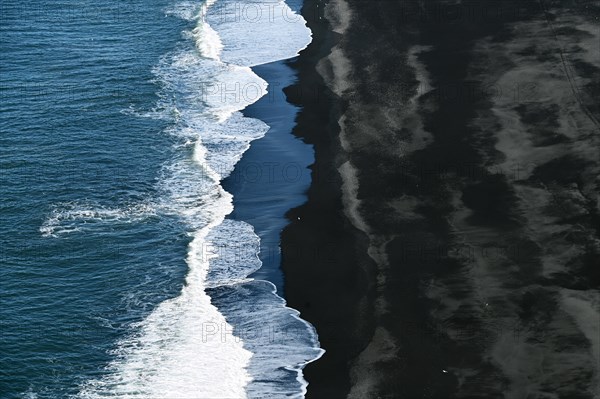 Reynisfjara Black Sand Beach on the South Coast of Iceland