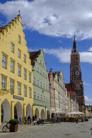 Old town with city parish church St. Martin