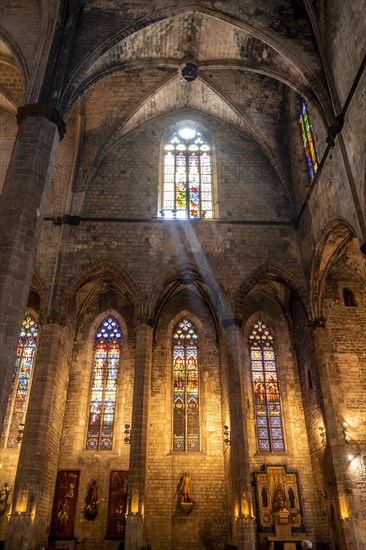 Interior view of Barcelona Cathedral