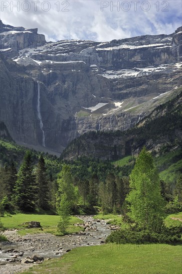 The Cirque de Gavarnie and the Gavarnie Falls