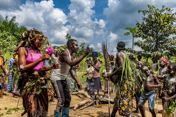 Traditional Pygmy wrestling