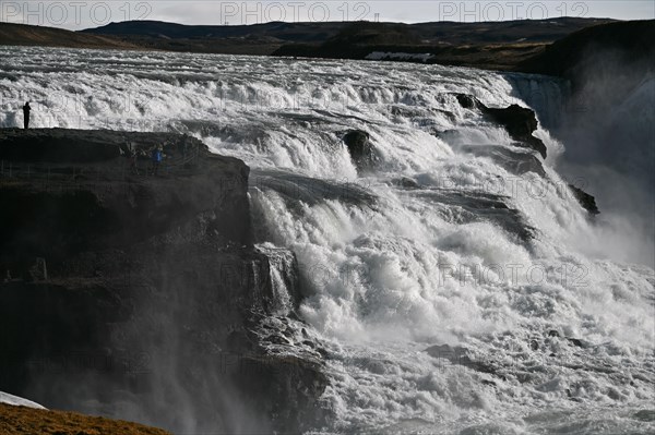 Gullfoss Waterfall in the South of Iceland