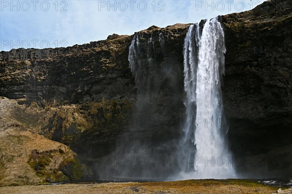 Seljalandsfoss Waterfall on the South Coast of Iceland