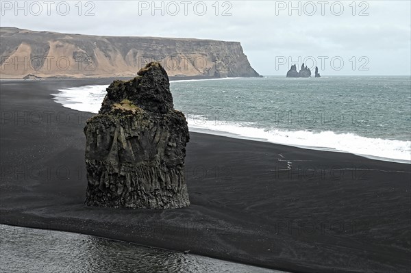 Reynisfjara Black Sand Beach on the South Coast of Iceland