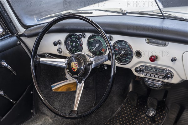 Cockpit of a Porsche 356