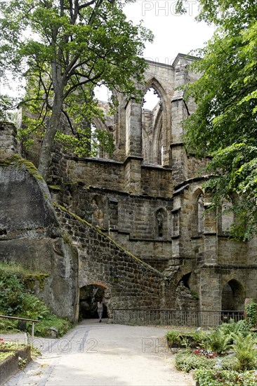 Castle ruins on Oybin Mountain