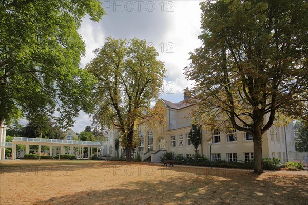 Art Nouveau spa hotel and spa garden