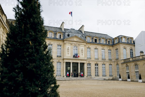 Exterior view of the Elysee Palace
