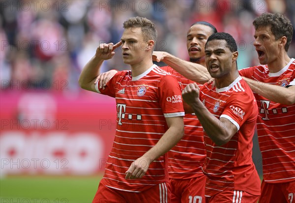 Goal celebration Joshua Kimmich FC Bayern Muenchen FCB