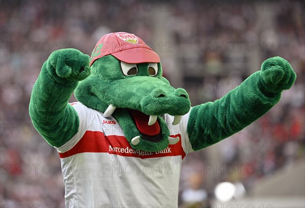 Fritzle VfB Stuttgart mascot. Crocodile