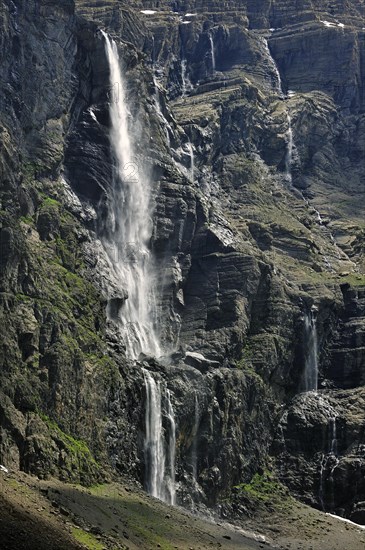 The Cirque de Gavarnie and the Gavarnie Falls