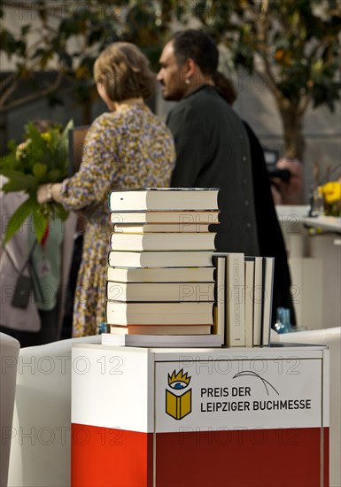 Award ceremony at the Book Fair in the Glass Hall of the Leipzig Trade Fair