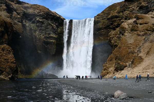 Skogafoss Waterfall on the South Coast of Iceland