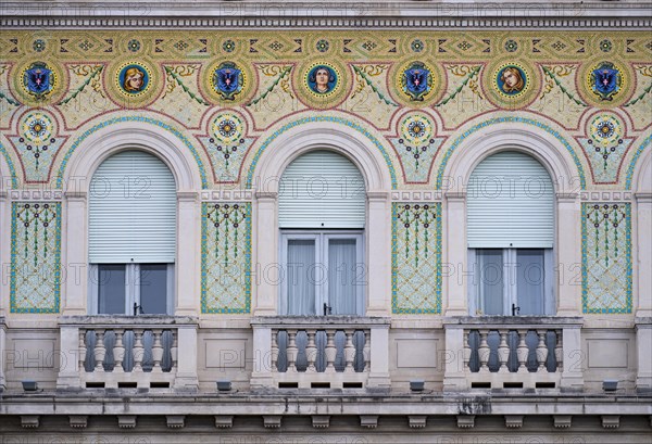 Mosaic facade of the Palazzo del Governo